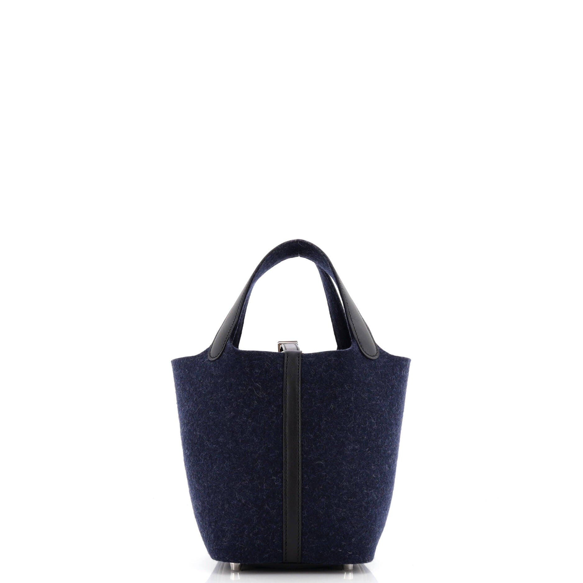 Picotin Lock Bag Felt with Leather PM, Alternate, color, Blue