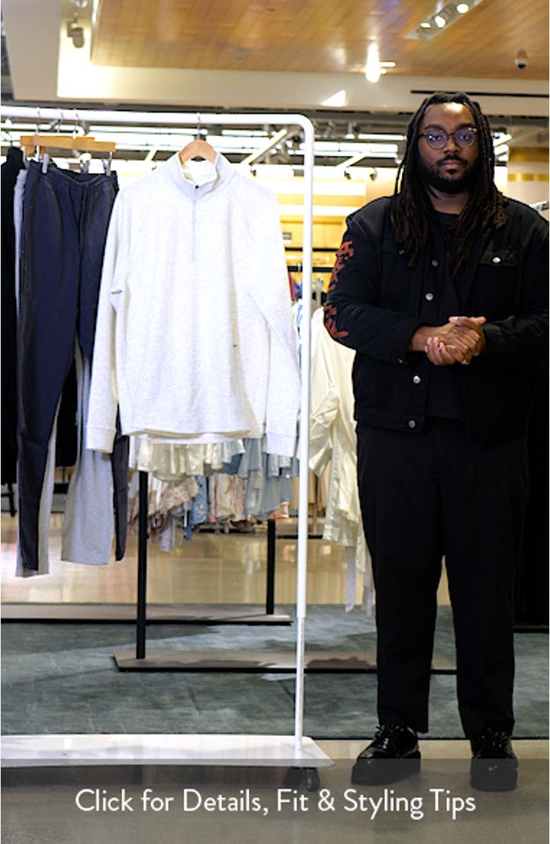 Edge Chevron Jacquard Quarter Zip Pullover, sales video thumbnail