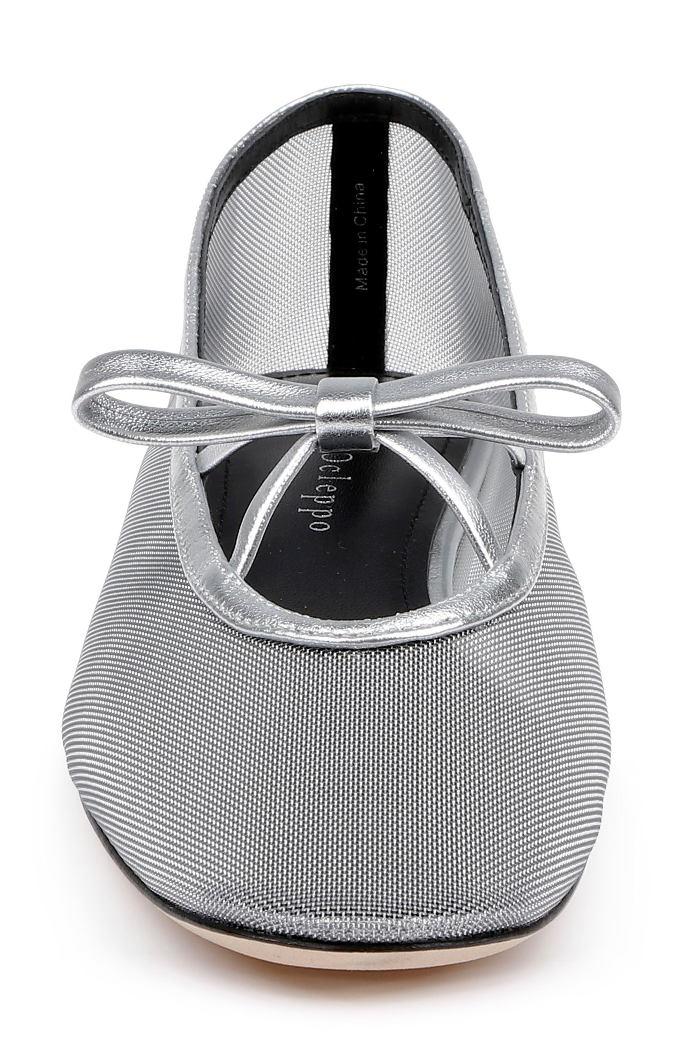 Dee Ocleppo Dixon Mary Jane Ballet Flat, Alternate, color, Silver Metallic