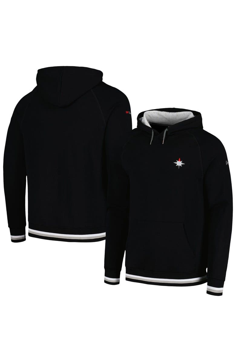 BARSTOOL GOLF Men's Barstool Golf Black 3M Open Raglan Pullover Hoodie, Main, color, Black