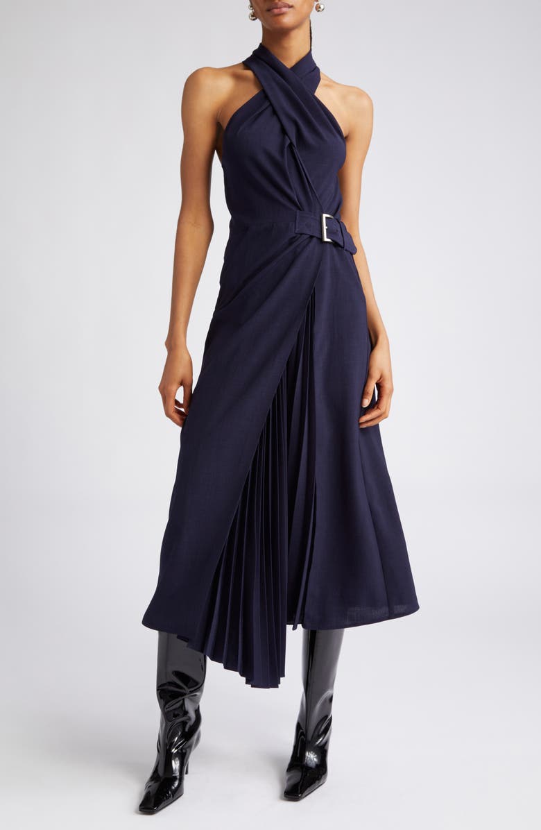 A.L.C. Fiona Belted Halter Dress, Main, color, 