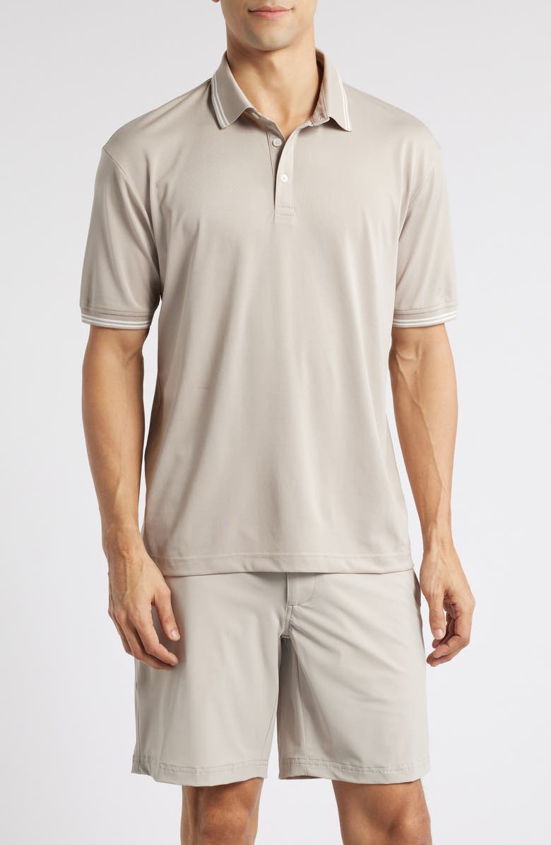 Swannies Thatcher Tipped Performance Polo, Main, color, 