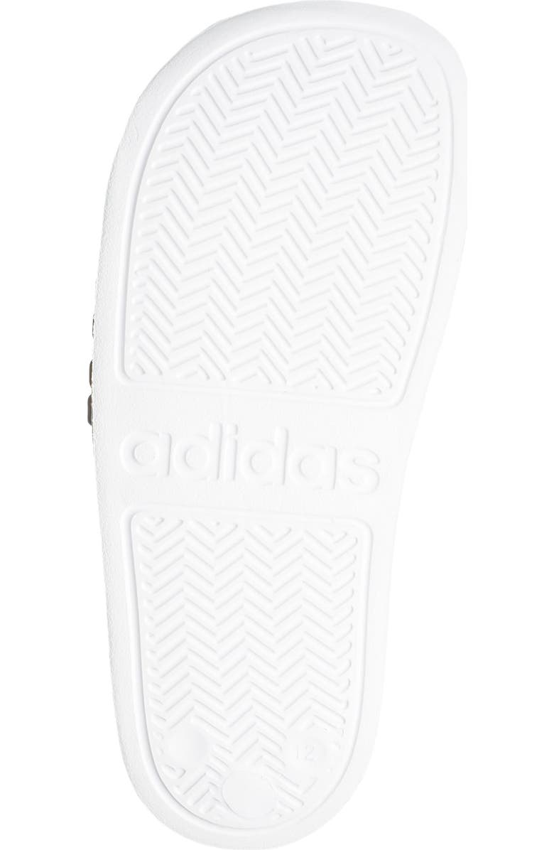 adidas Kids' Adilette Shower Slide Sandal, Alternate, color, Ftwwht/Cbl