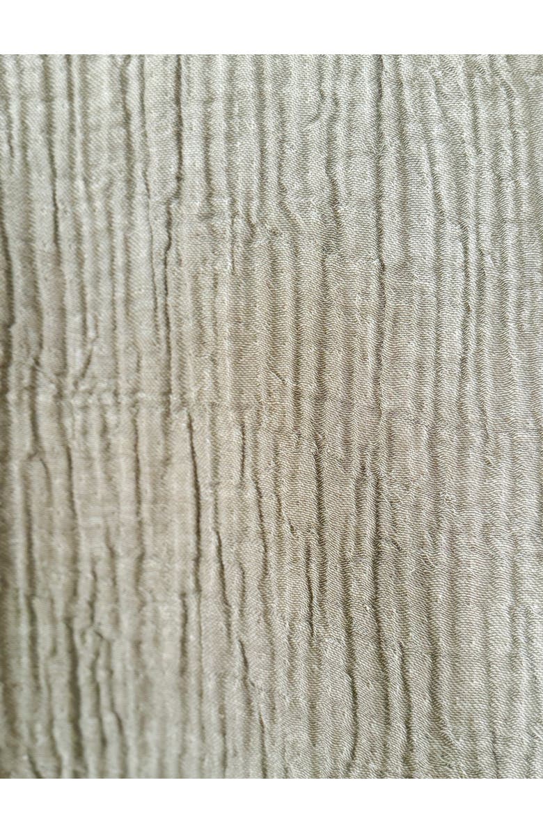 Anaya Crinkled Cotton Cuddle Hooded Poncho, Alternate, color, Charcoal Grey