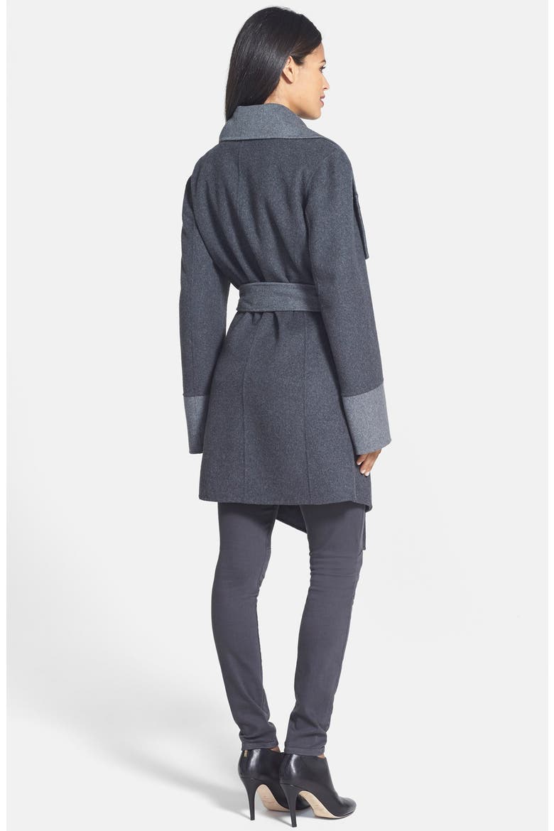 'Mackenzie' Two-Tone Cozy Coat, Alternate, color, GREY