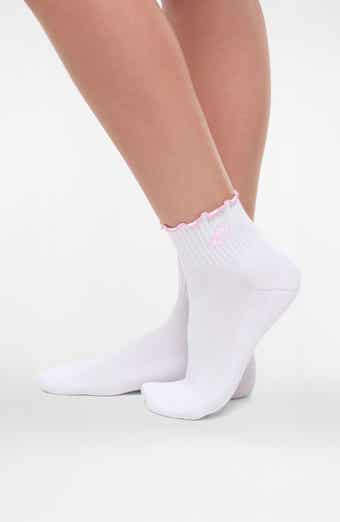 Nina 2-Pack Lettuce Edge Ankle Socks