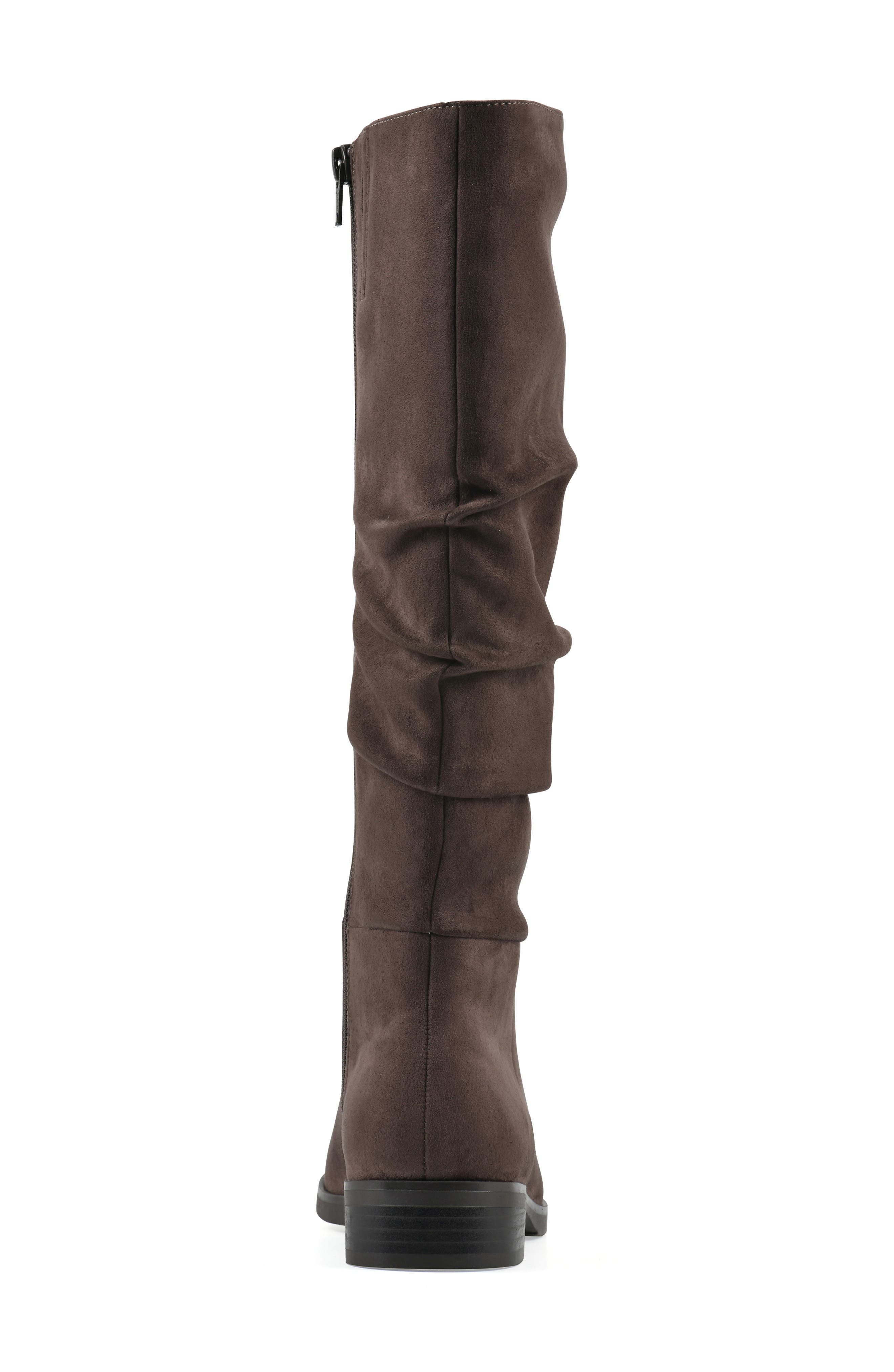 Barnes Tall Boot, Alternate, color, DARK BROWN/ FABRIC