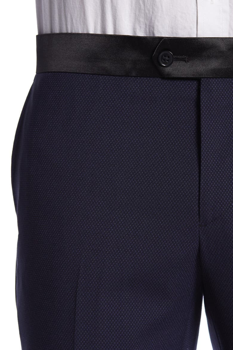 Essex Purple Slim Fit Tuxedo Pants - 30-34" Inseam, Alternate, color, PURPLE