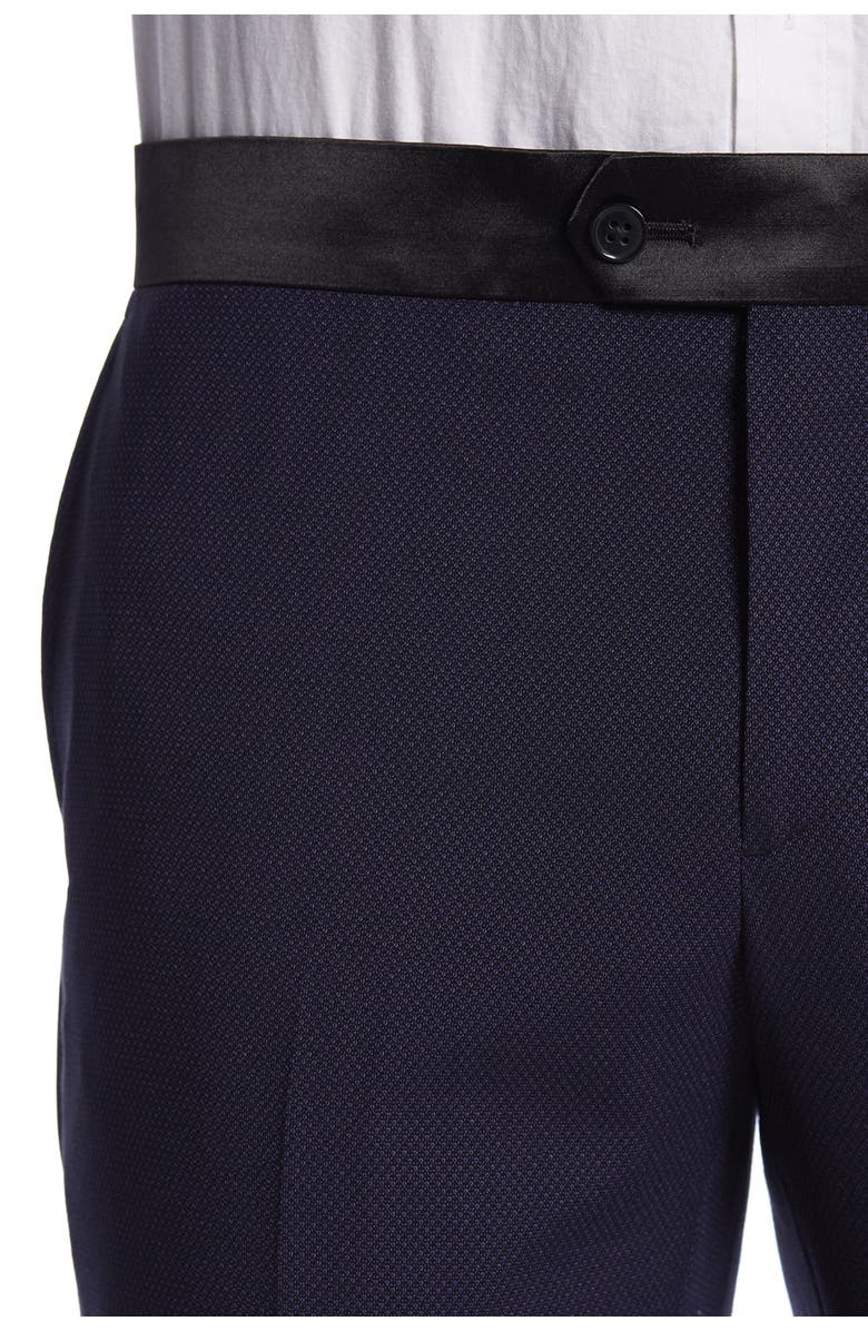 SAVILE ROW CO Essex Purple Slim Fit Tuxedo Pants - 30-34" Inseam, Alternate, color, Purple