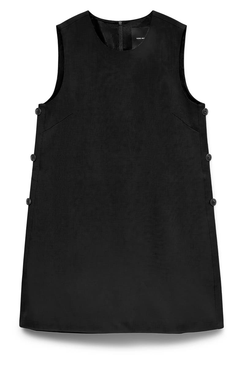 VERO MODA Fany Sleeveless Trapeze Minidress, Alternate, color, Black