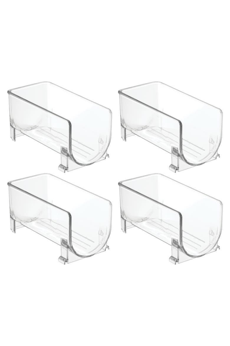 Stackable Holder for Water or Spirit Bottles, Set of 4, Clear, Made in USA, Main, color, Clear