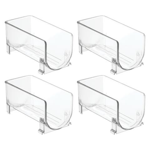 Stackable Holder for Water or Spirit Bottles, Set of 4, Clear, Made in USA