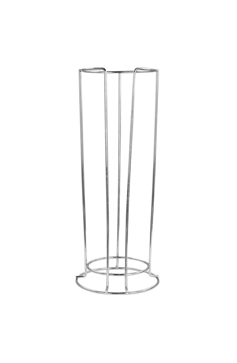 Gibson Classic Gentle Reminders Collection 4 Piece Stoneware Stackable Mug Set with Metal Stand, Alternate, color, Blue