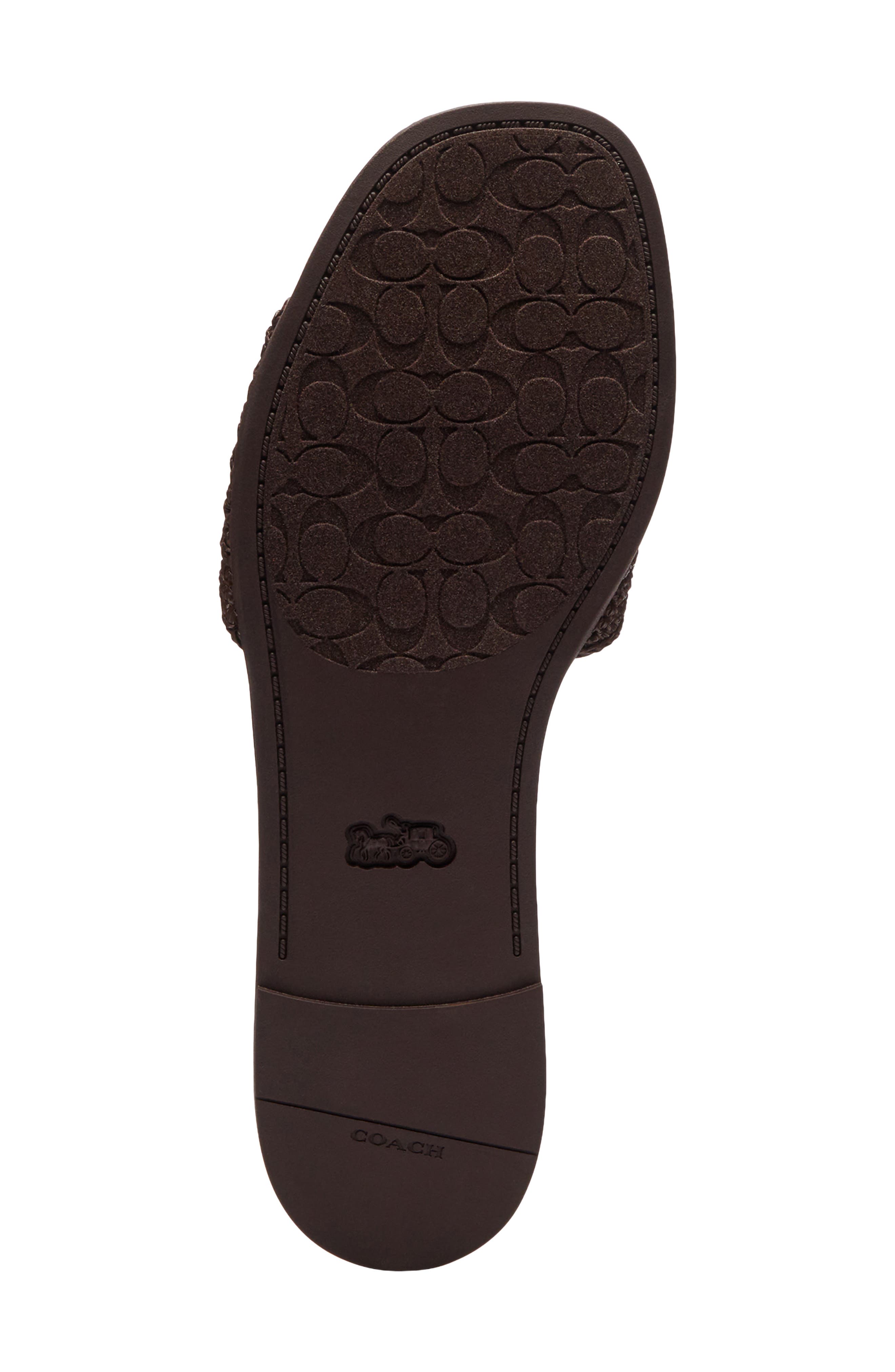 Holly Raffia Slide Sandal, Alternate, color, MAPLE