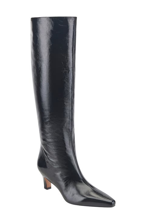 Erynn Knee High Kitten Heel Boot