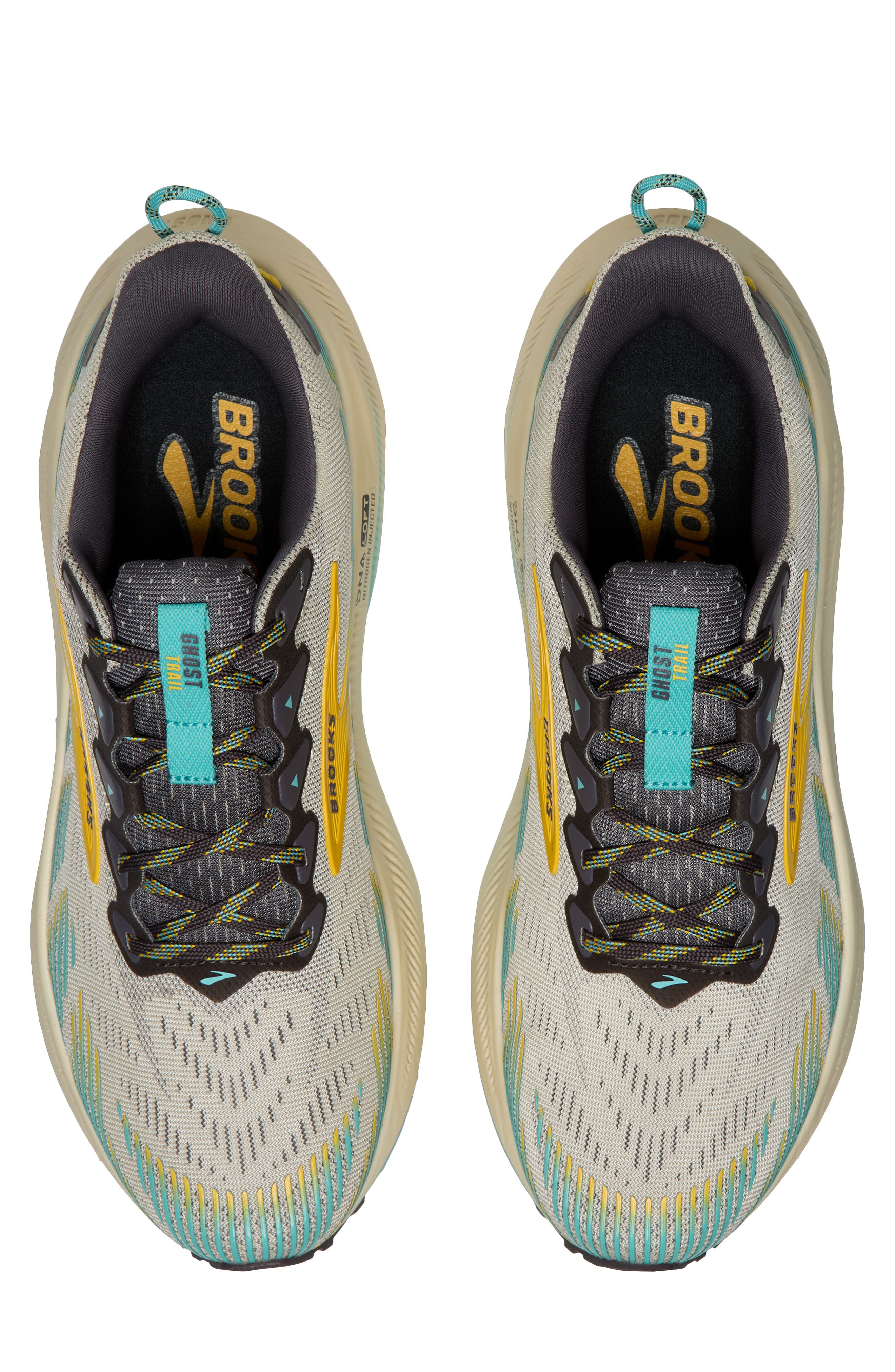 Ghost Trail Running Shoe, Alternate, color, BLEACHED SAND/RABBIT/BLUEFISH
