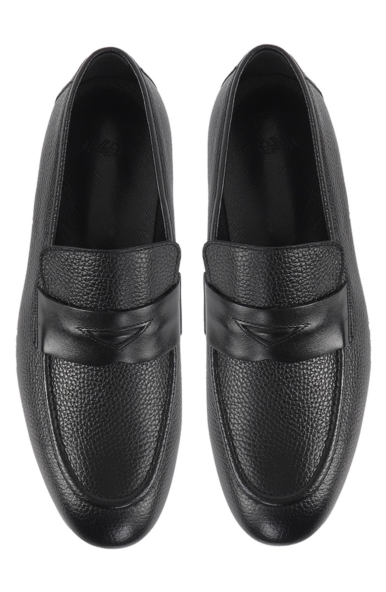 VELLAPAIS Amaretto Penny Loafer, Alternate, color, Black