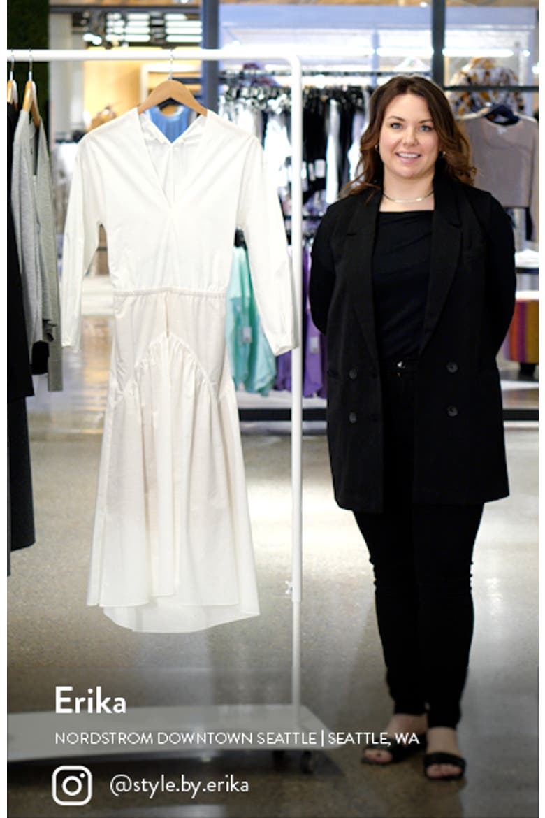 Cutout Long Sleeve Cotton Dress video