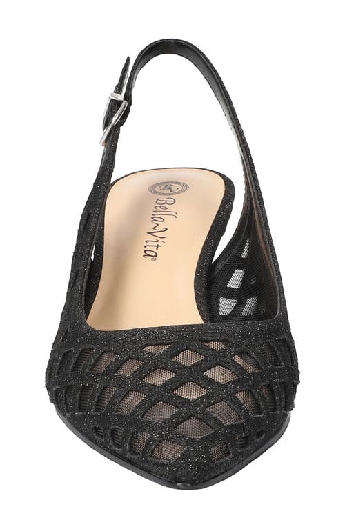 Bella Vita Noel Slingback Pointed Toe Pump In Black
