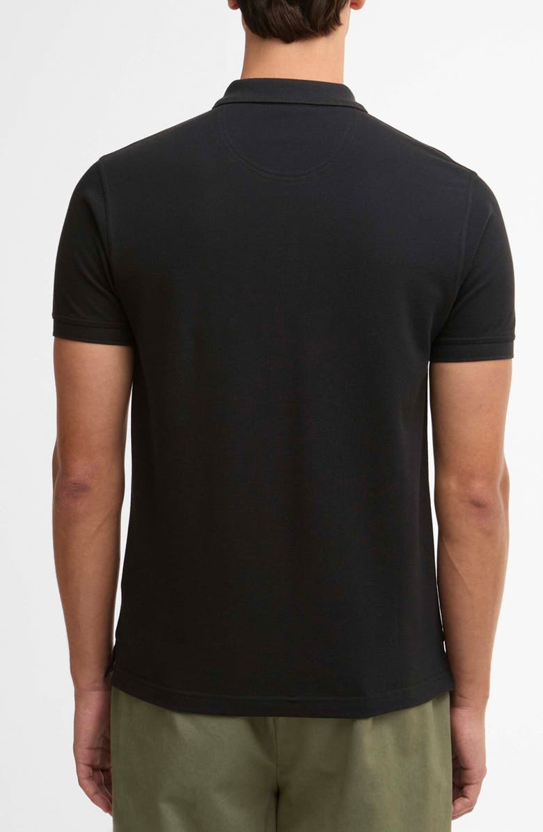 Barbour Tailored Fit Pima Cotton Polo, Alternate, color, Black