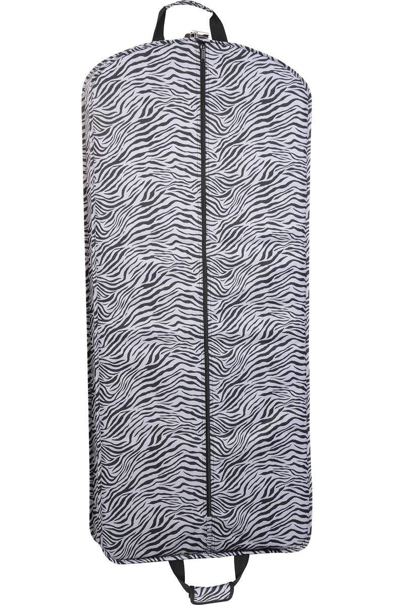 Wallybags 52" Deluxe Travel Garment Bag in Red, Alternate, color, Zebra