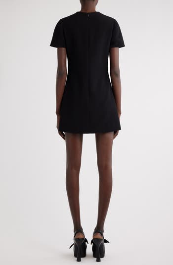 Balmain Embroidered Crepe Shift Dress