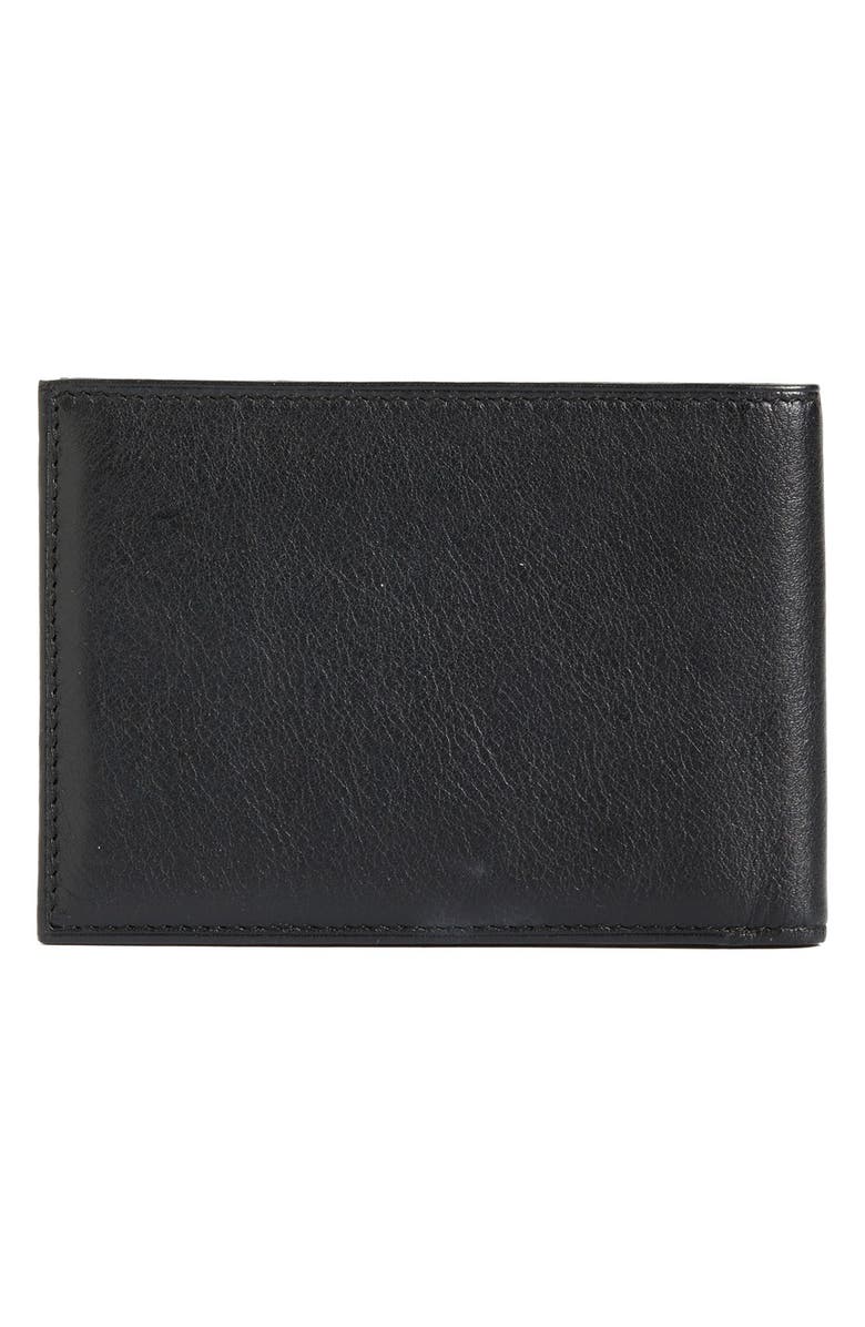 Bosca ID Passcase Wallet, Alternate, color, Black Nappa Vitello