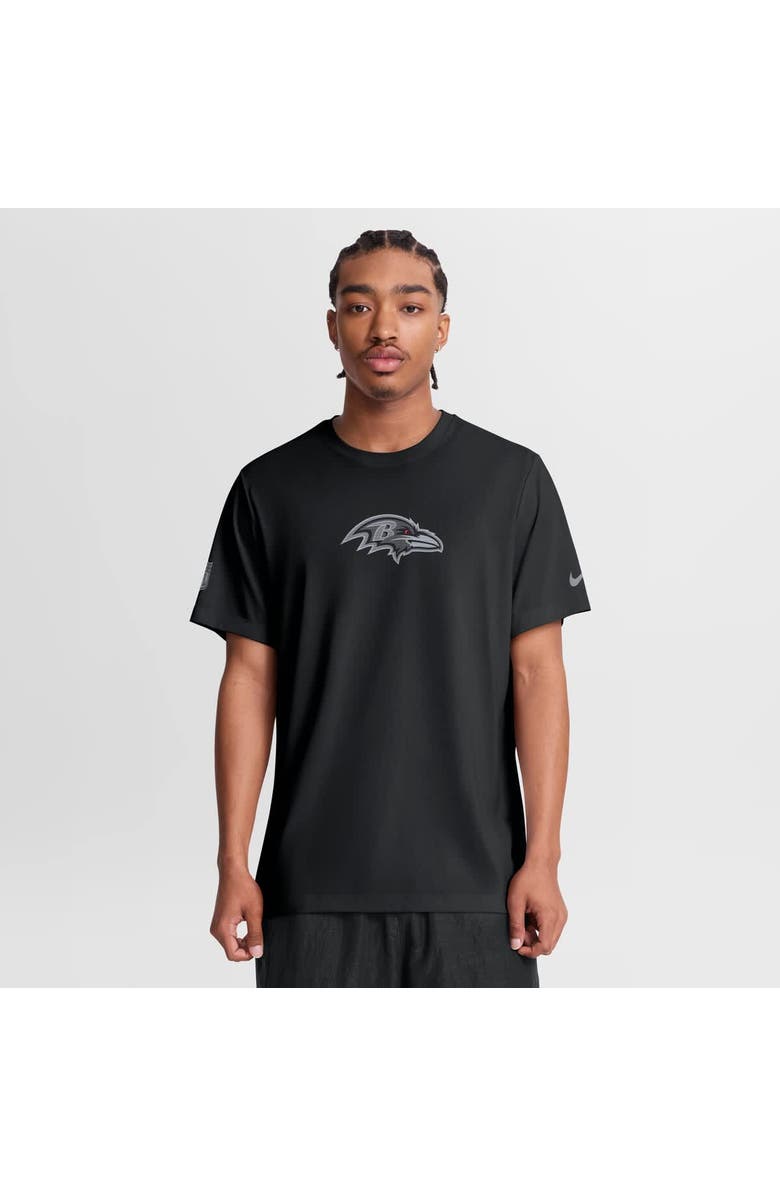 Nike Men's Nike Black Baltimore Ravens Sideline Lead The Charge Legend Dri-FIT T-Shirt, Main, color, Black