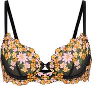 SAVAGE X FENTY Wonderfleur Lace Unlined Demi Bra