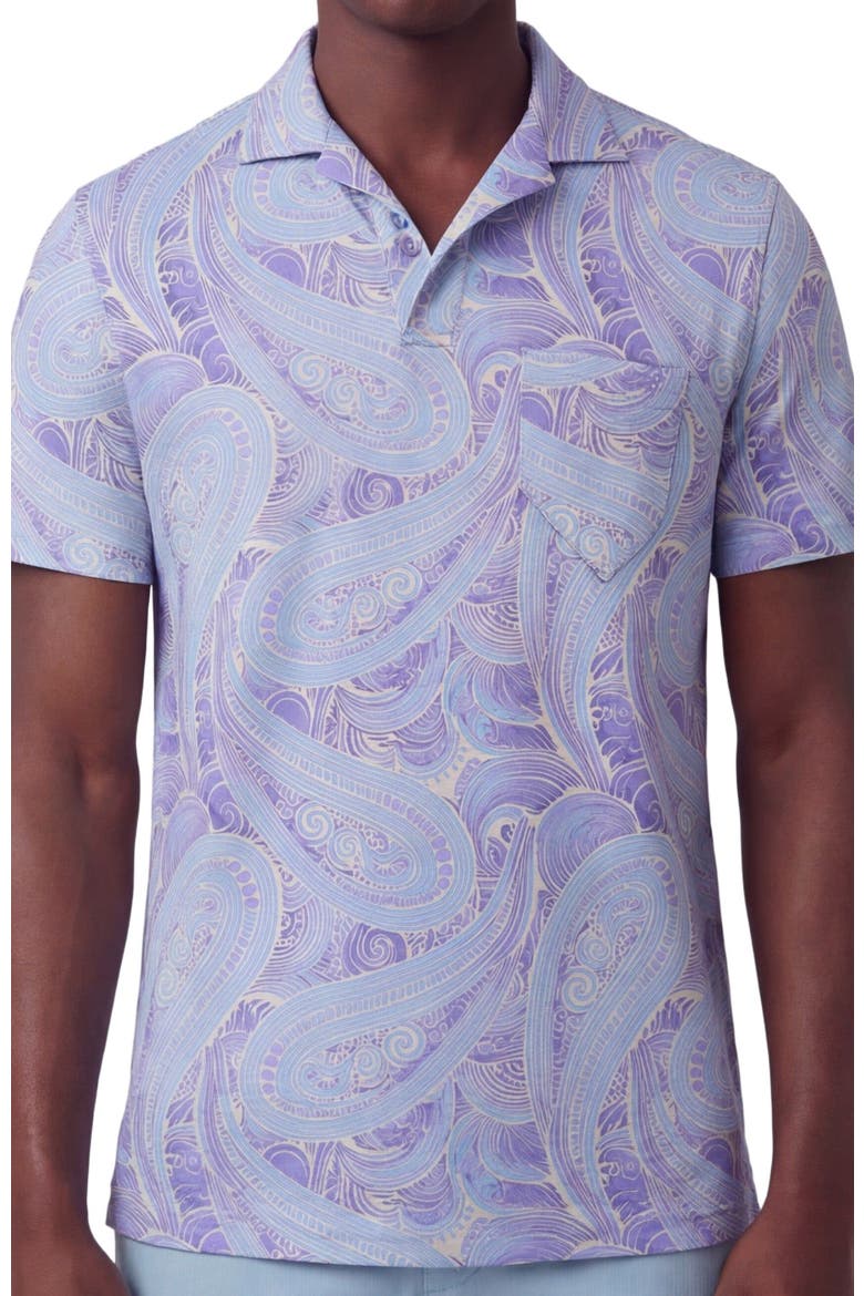 Marakesh Paisley Mens Wool Johnny Collar Polo, Alternate, color, MARAKESH PAISLEY HELIO