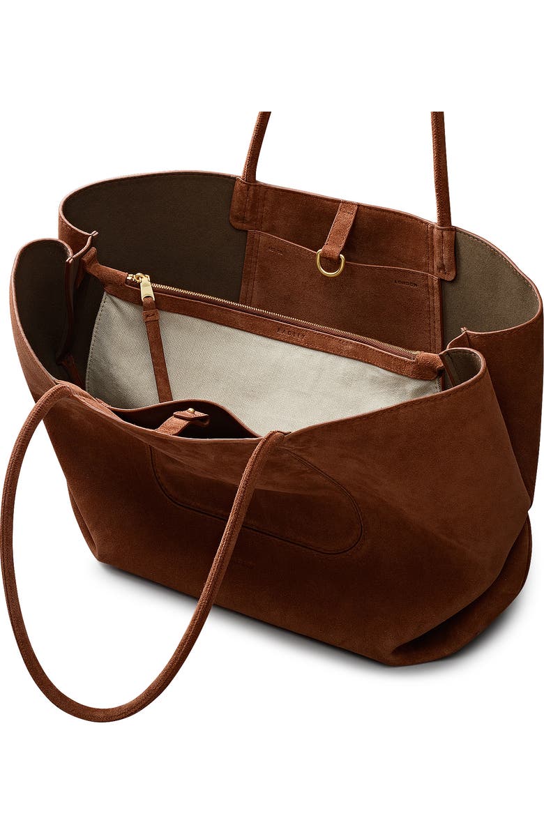 Radley The Compton - Suede Medium Ziptop Shoulder Bag, Alternate, color,