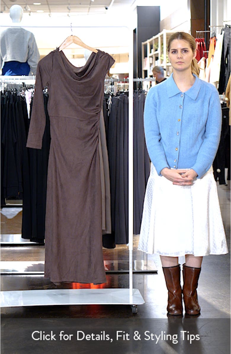 Olympia Off the Shoulder Long Sleeve Dress, sales video thumbnail