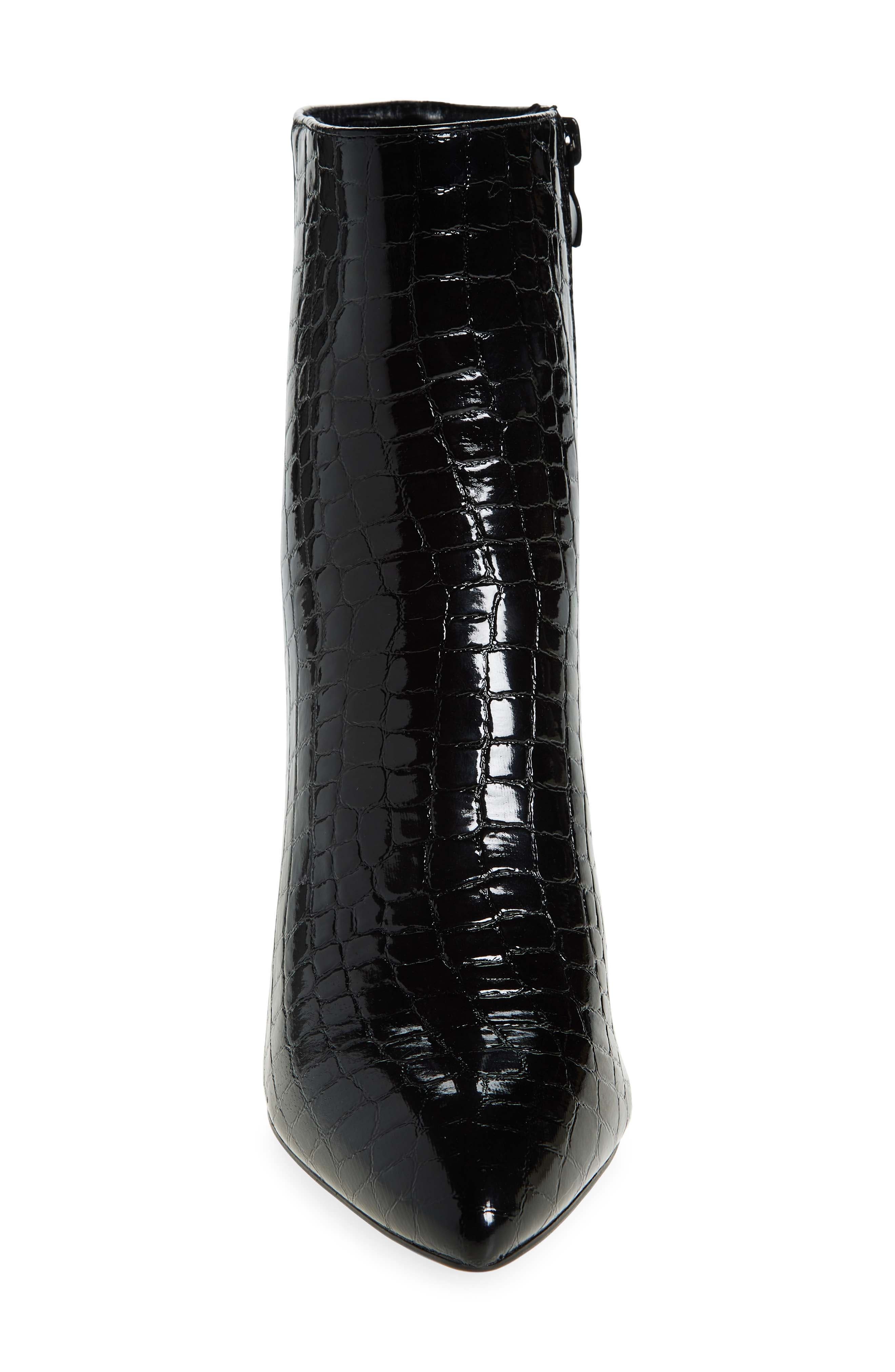 TOP GUY SHOES Martha Croc Embossed Bootie, Alternate, color, 