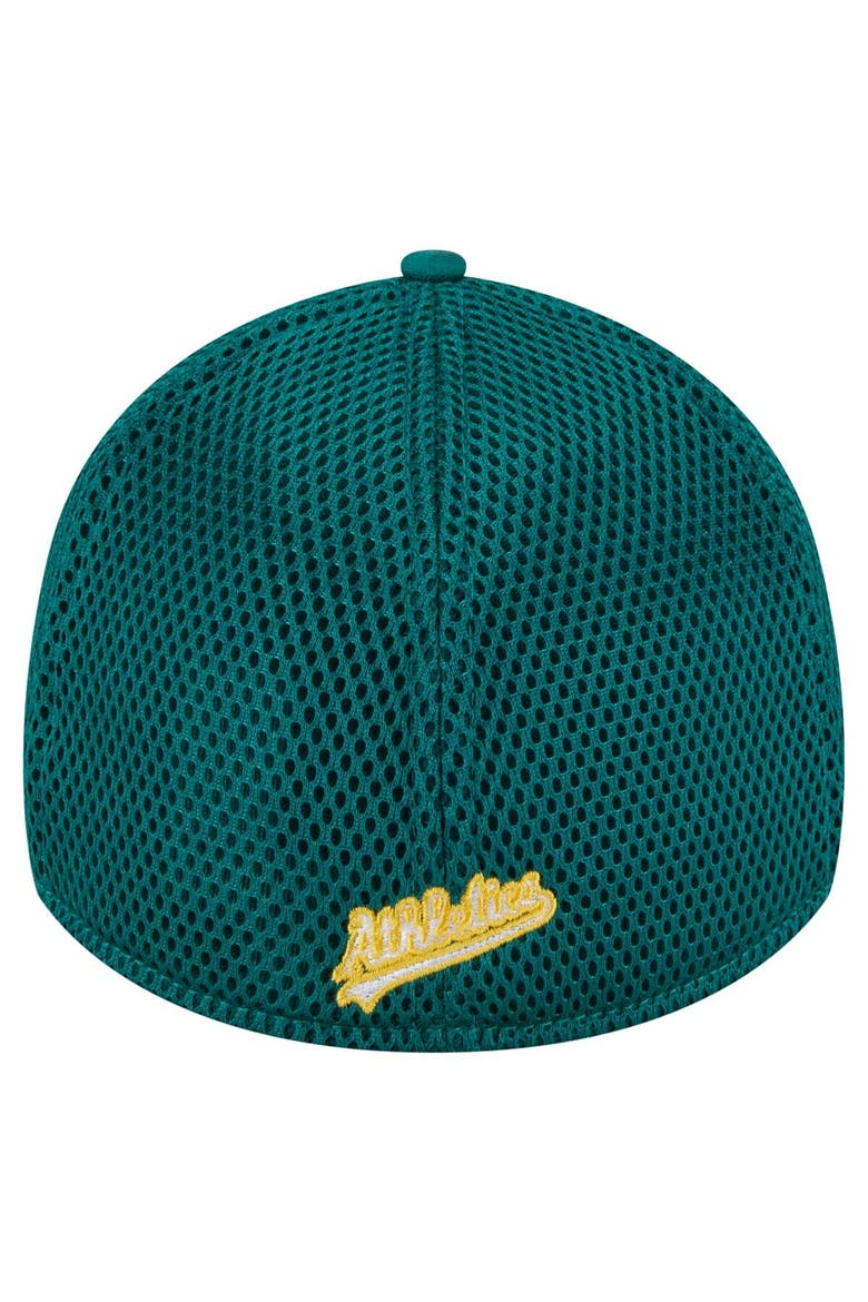 Men's New Era Green Athletics Subtle Camo 39THIRTY Flex Hat, Alternate, color, Green