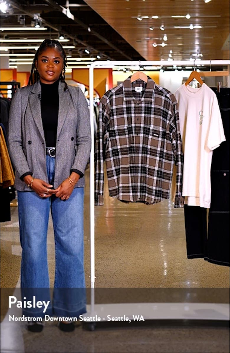 Bigwig Picture Plaid Cotton Button-Up Shirt, sales video thumbnail