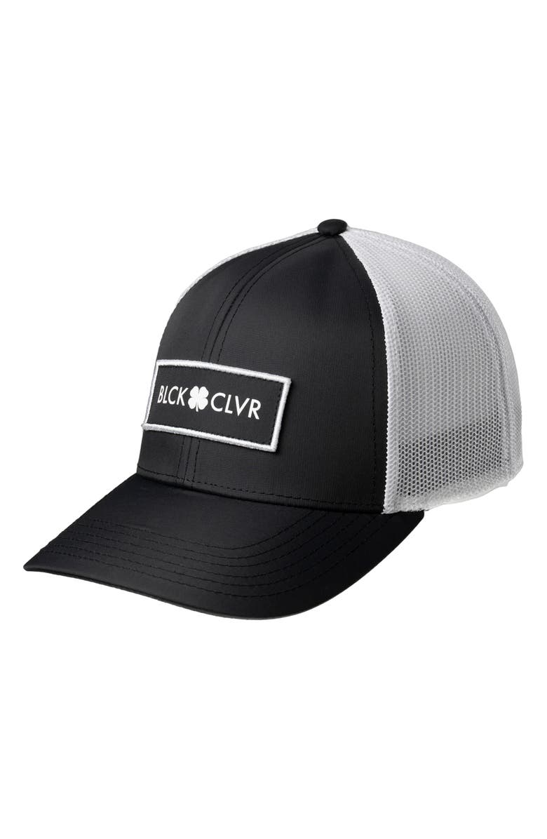 Black Clover Logo Patch Baseball Cap, Main, color,