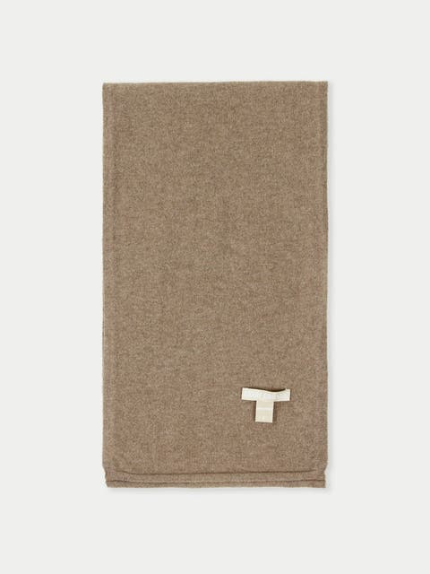 Cashmere Jersey Knit Scarf