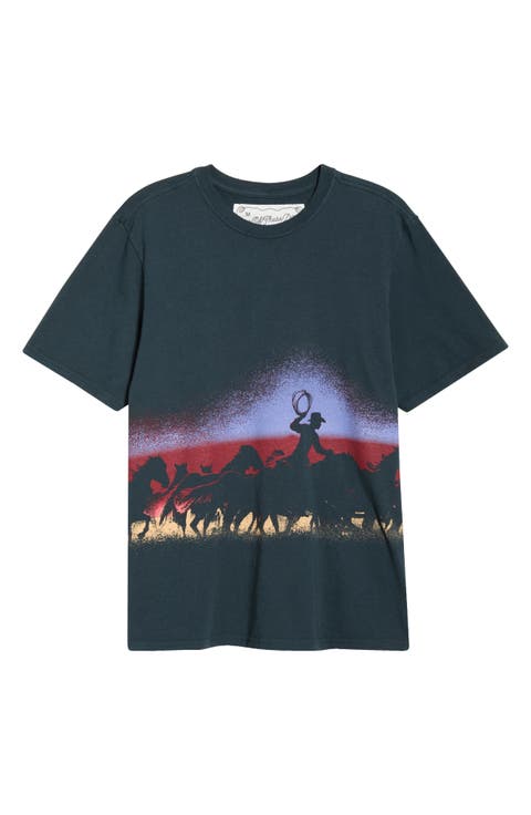 Driftin' Back Cotton Graphic T-Shirt