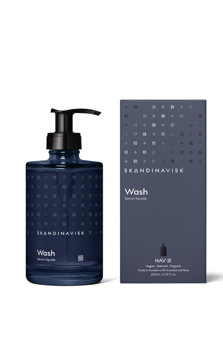 SKANDINAVISK HAV Wash 200ml_GLASS, Main, color, Deep Blue