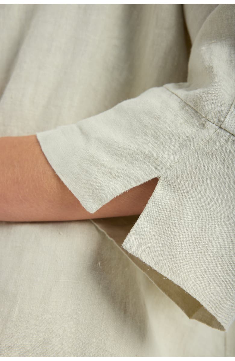 Monlicia Iyan 100% Linen Oversize Shirt, Alternate, color, Beige