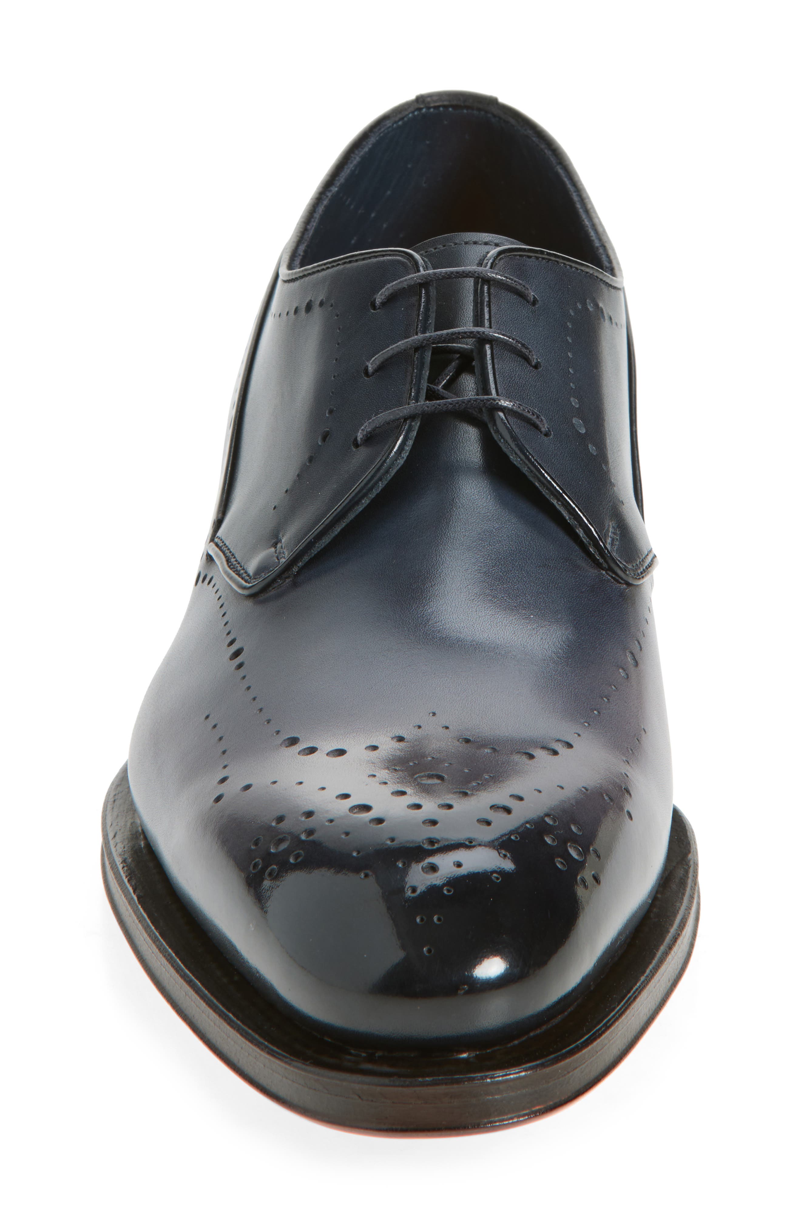 Santoni Imperialde Wingtip Derby, Alternate, color, Light Blue