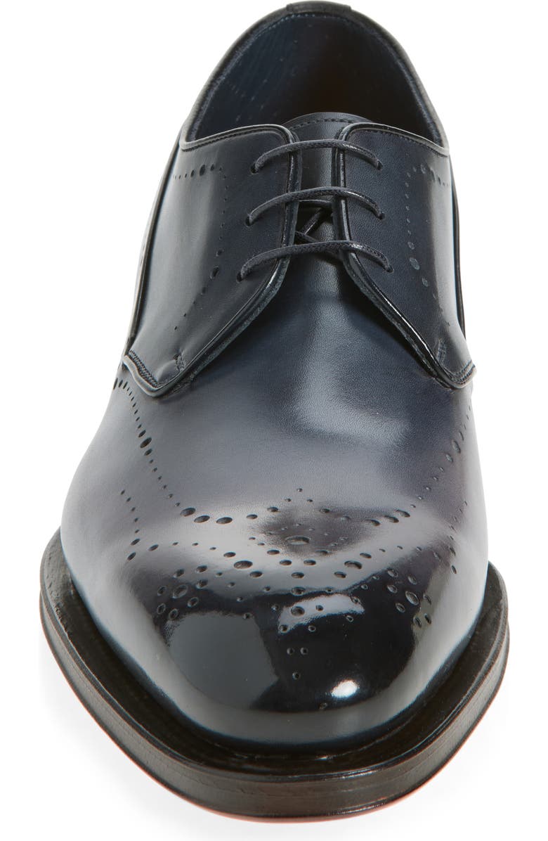 Santoni Imperialde Wingtip Derby, Alternate, color, Light Blue