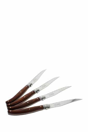 FRENCH HOME Laguiole Pakkawood Steak Knives - Set of 4