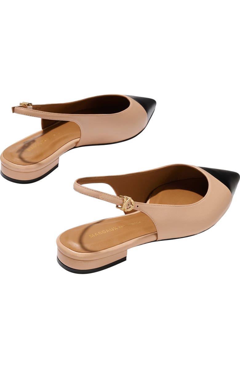 MARGAUX The Elise Cap-Toe, Alternate, color, Dune And Black Nappa