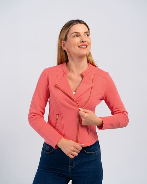 Sculpted Biker Jacket