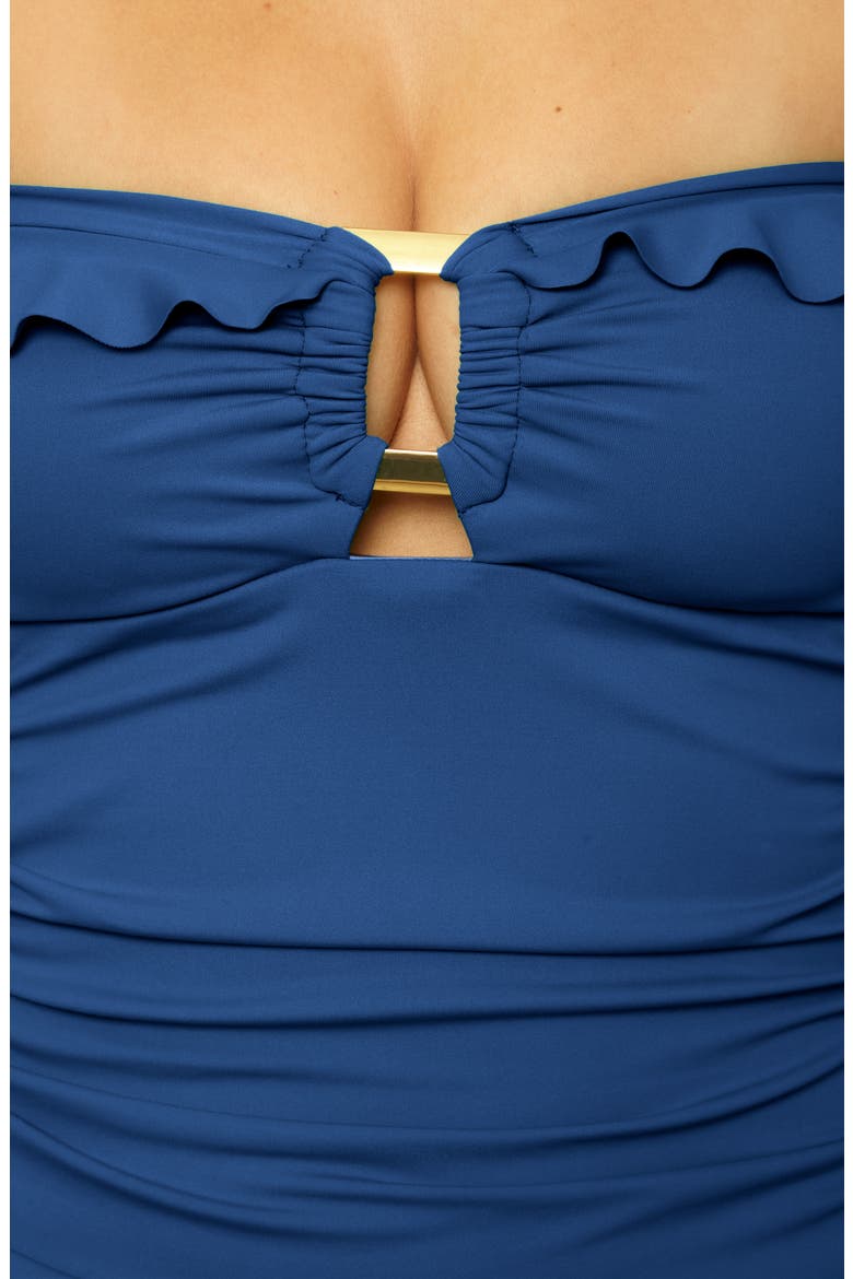 Sun Goddess Tankini Top, Alternate, color, NAVY