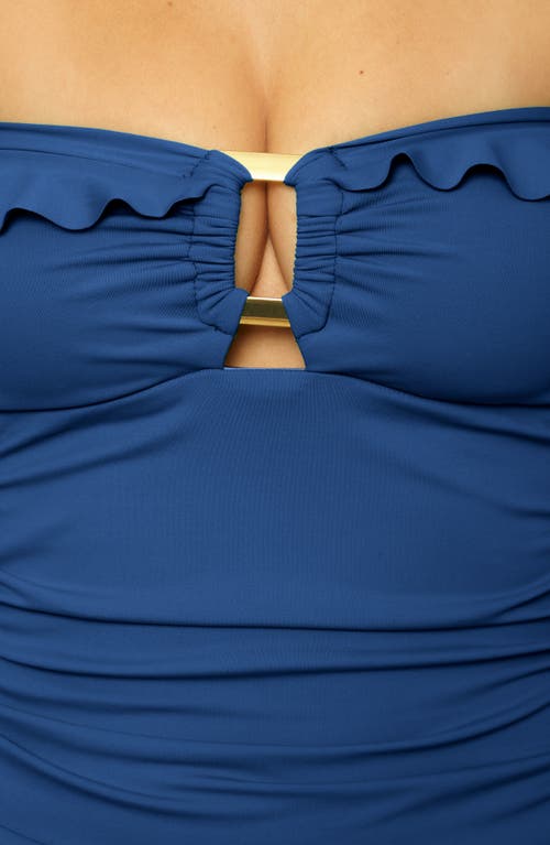 Soluna Sun Goddess Tankini Top In Blue