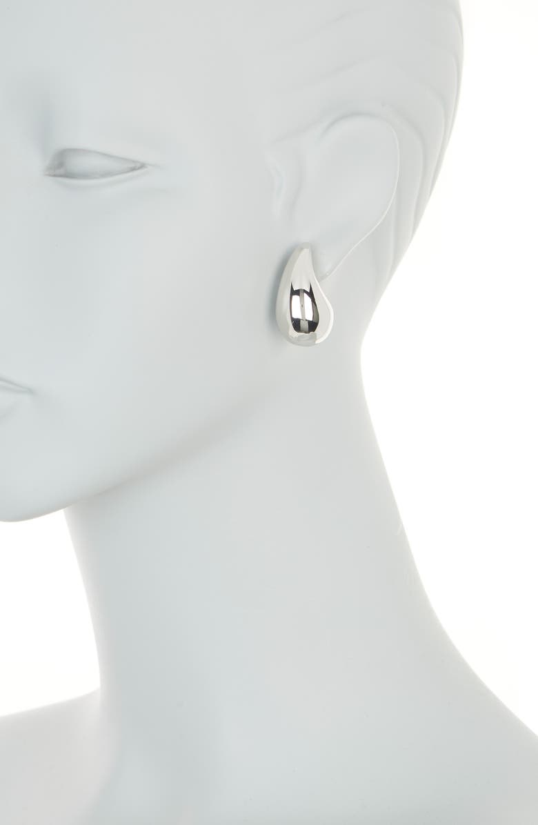 Sterling Forever Kimberly Teardrop Stud Earrings, Alternate, color, Silver