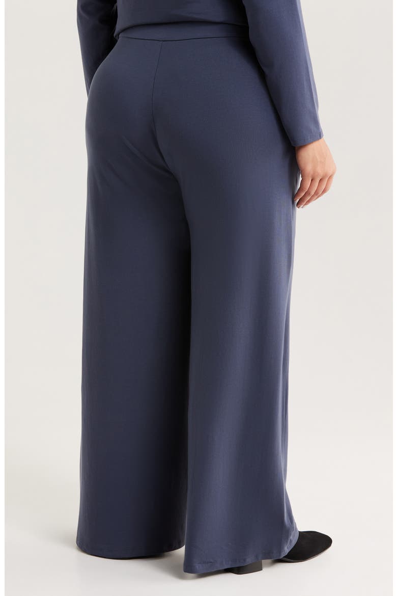 High Waist Wide Leg Pants, Alternate, color, OCEAN