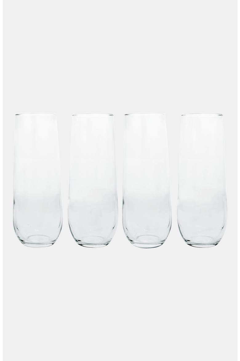 Monogram Stemless Champagne Flutes, Alternate, color, BLANK
